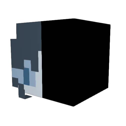 Antipati Minecraft avatar head, 3D render
