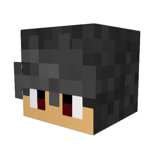 AntiqueBurger Minecraft avatar head, 3D render