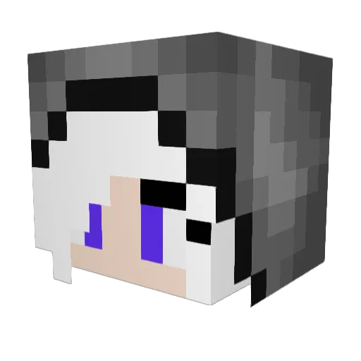 Antique_Lamp Minecraft avatar head, 3D render