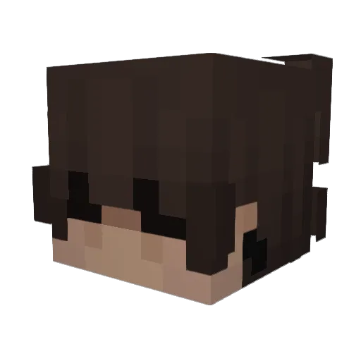 AntisocialMax Minecraft avatar head, 3D render