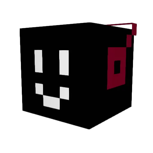 Antisocialdood Minecraft avatar head, 3D render