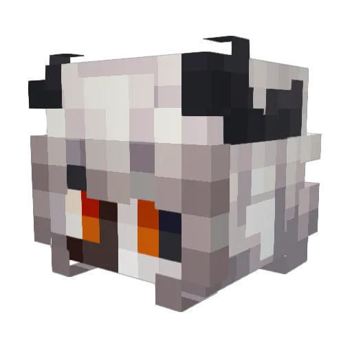 Antispiralll Minecraft avatar head, 3D render