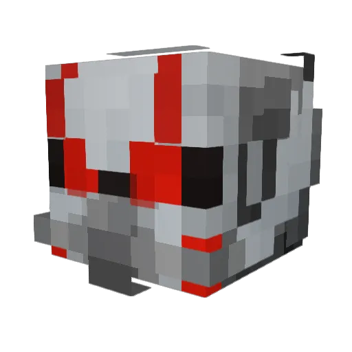 Antmanbruh Minecraft avatar head, 3D render