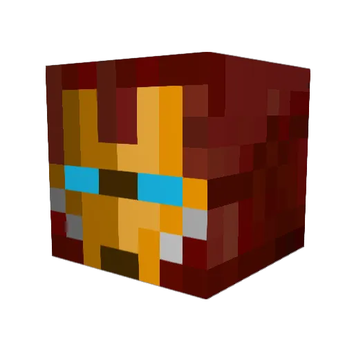 Antmo007 Minecraft avatar head, 3D render