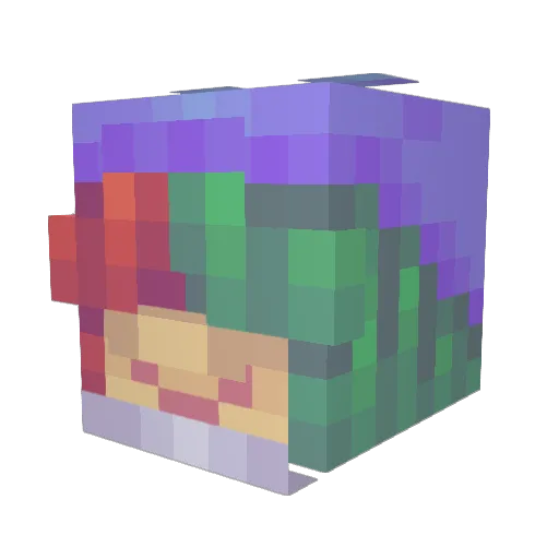 Anto1163 Minecraft avatar head, 3D render
