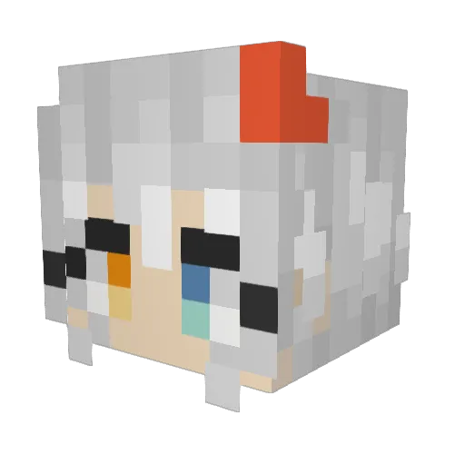 AntoADomicilio Minecraft avatar head, 3D render