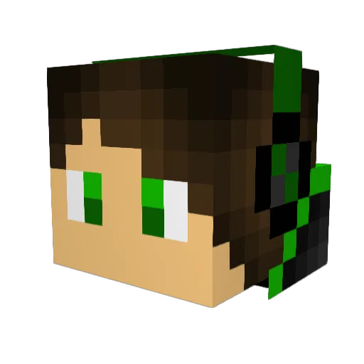 AntoAle0608 Minecraft avatar head, 3D render