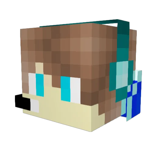 AntoGaming5 Minecraft avatar head, 3D render
