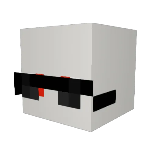 AntoLaChupa Minecraft avatar head, 3D render
