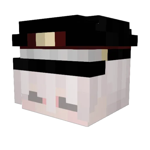 AntoTheShow Minecraft avatar head, 3D render