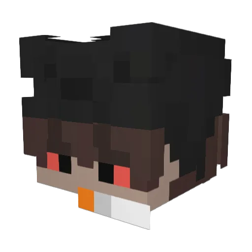 AntoZeta Minecraft avatar head, 3D render