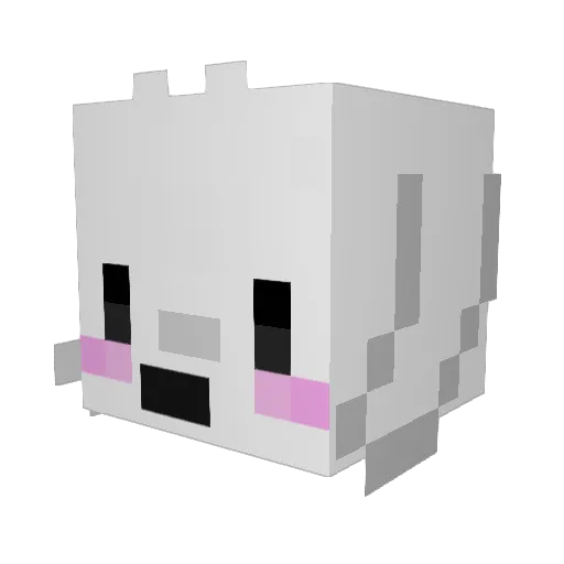 Antoc Minecraft avatar head, 3D render