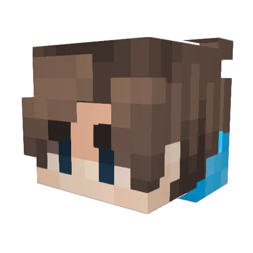 AntoineAnget Minecraft avatar head, 3D render