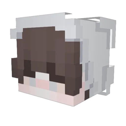 AntoineFie Minecraft avatar head, 3D render