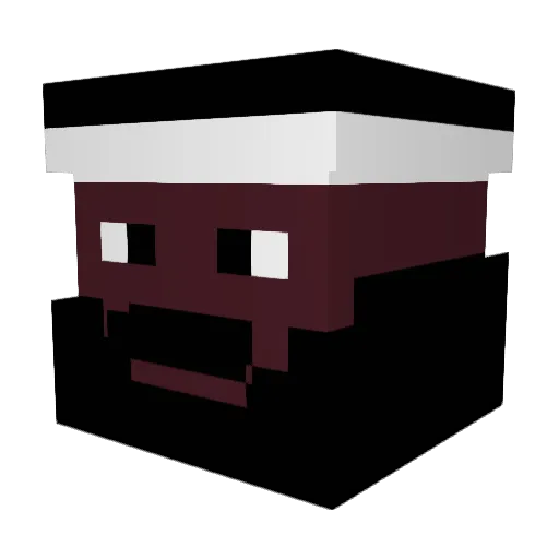 Antoinepdfl Minecraft avatar head, 3D render