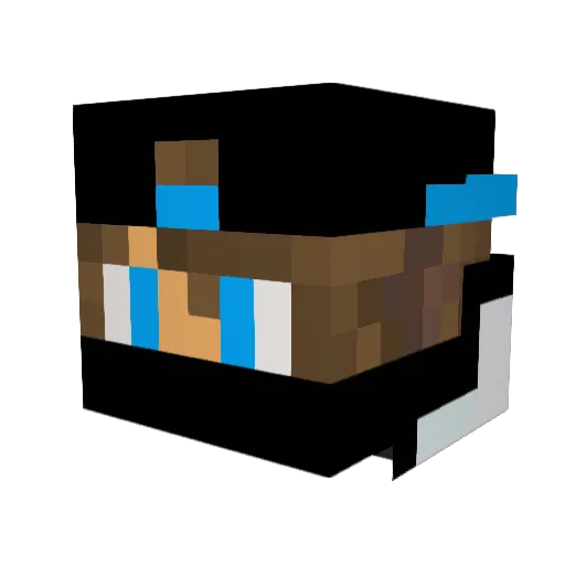 Antoinexfo Minecraft avatar head, 3D render