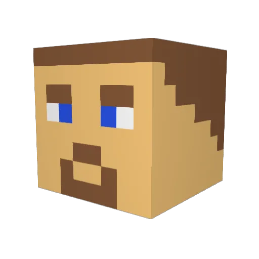 Antoinxd_ Minecraft avatar head, 3D render