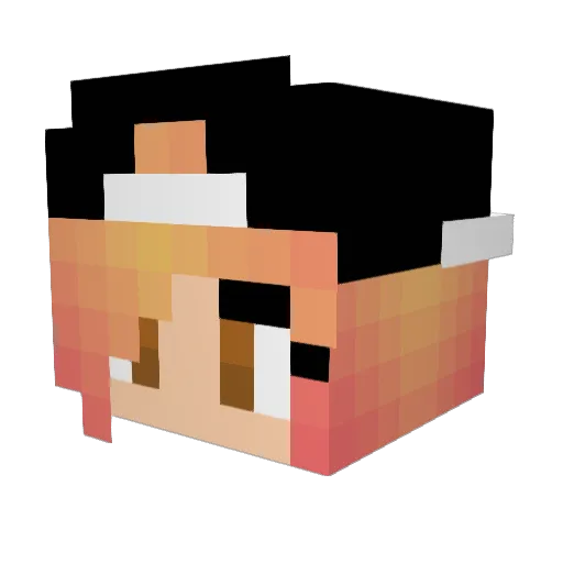 AntomicA_7 Minecraft avatar head, 3D render