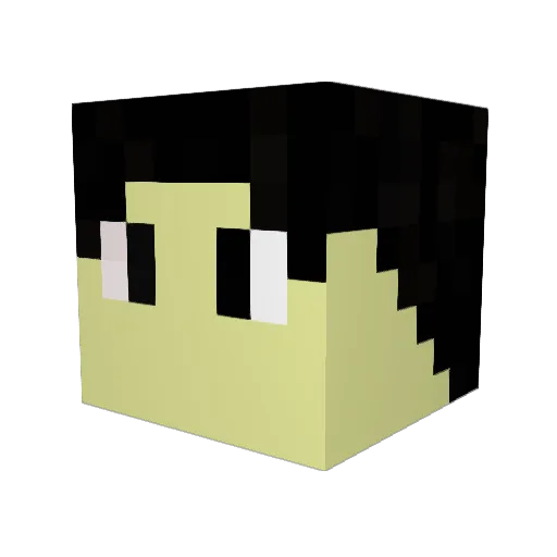 Anton1403 Minecraft avatar head, 3D render