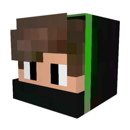 Anton250 Minecraft avatar head, 3D render