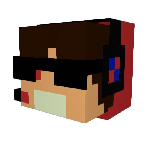 Anton2902 Minecraft avatar head, 3D render