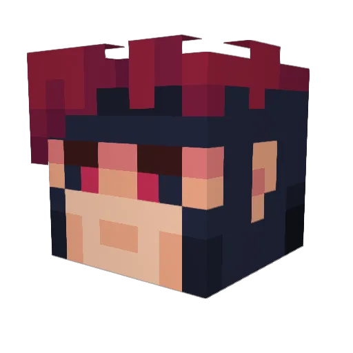 Anton728 Minecraft avatar head, 3D render