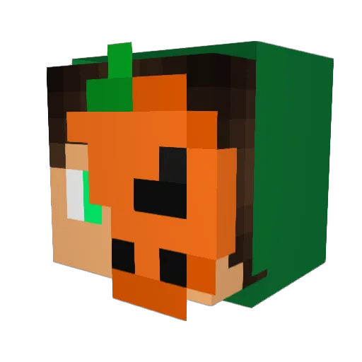 AntonA77A Minecraft avatar head, 3D render