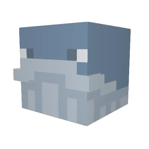 AntonDragon Minecraft avatar head, 3D render