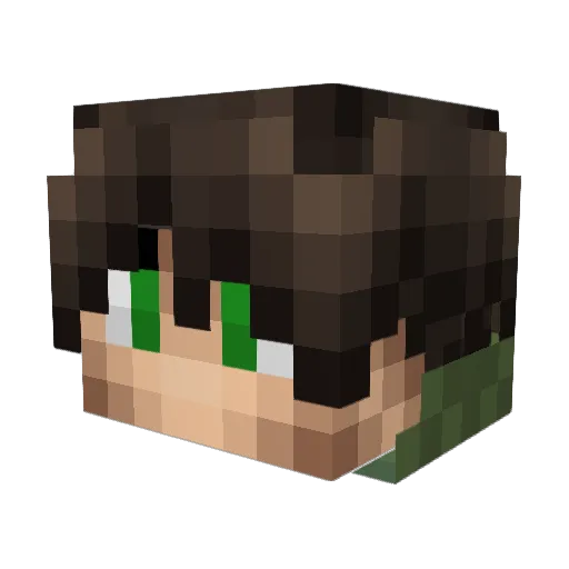 AntonGamingYT Minecraft avatar head, 3D render