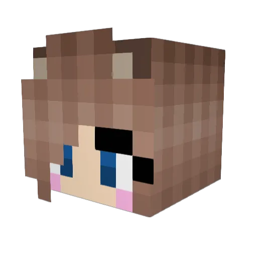 AntonKing12 Minecraft avatar head, 3D render