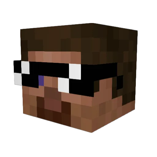 AntonP2016 Minecraft avatar head, 3D render