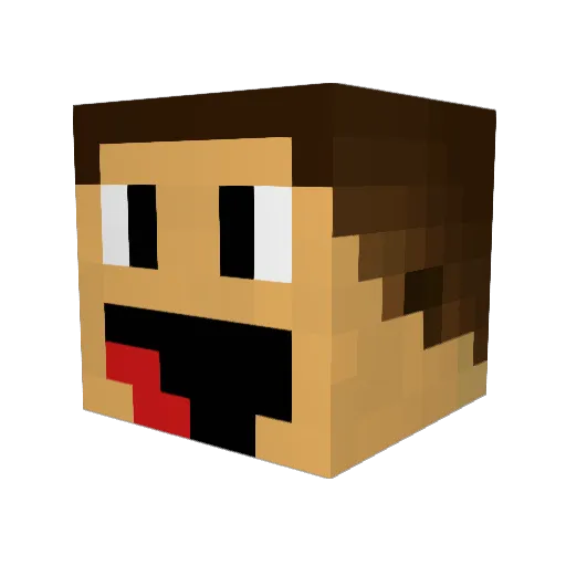 Anton_900 Minecraft avatar head, 3D render