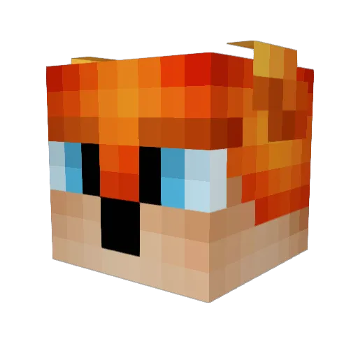 Anton_Mann Minecraft avatar head, 3D render