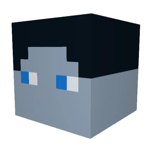 Anton_OG Minecraft avatar head, 3D render
