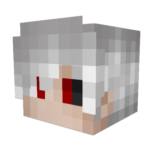 AntonelCelMaiCel Minecraft avatar head, 3D render