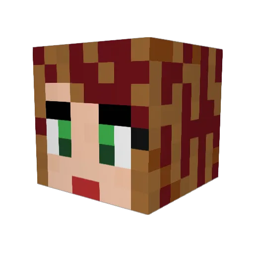 Antonelli4 Minecraft avatar head, 3D render