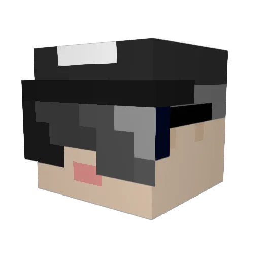 Antoni__Gaudi Minecraft avatar head, 3D render