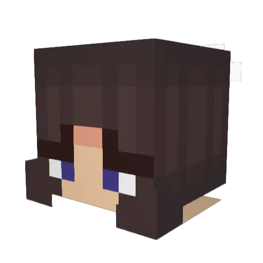 Antonia_Borealis Minecraft avatar head, 3D render