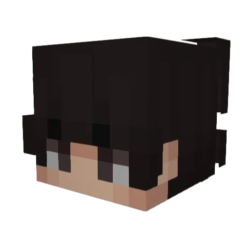 AntonioBC Minecraft avatar head, 3D render