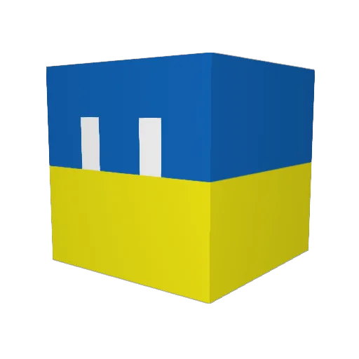 AntonioFine Minecraft avatar head, 3D render
