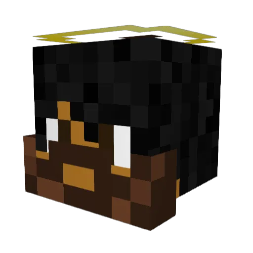 AntonioGX13_ Minecraft avatar head, 3D render