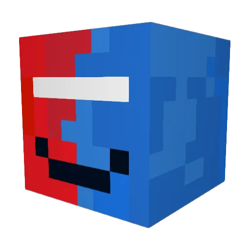 AntonioJF08 Minecraft avatar head, 3D render