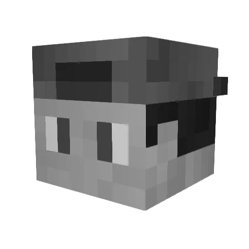 AntonioMoralez Minecraft avatar head, 3D render