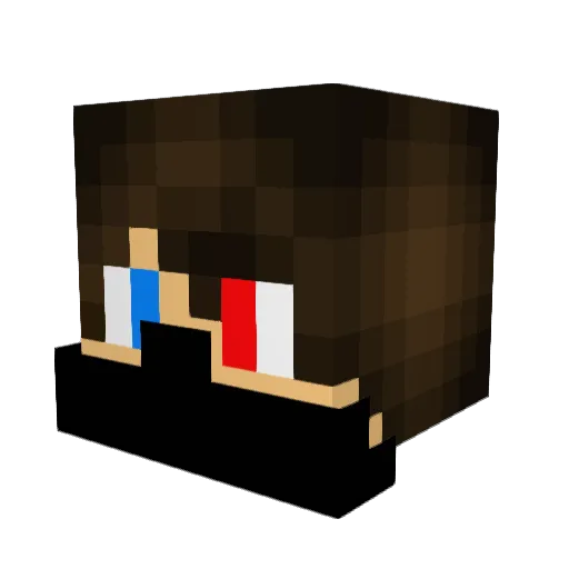 AntonioX36 Minecraft avatar head, 3D render
