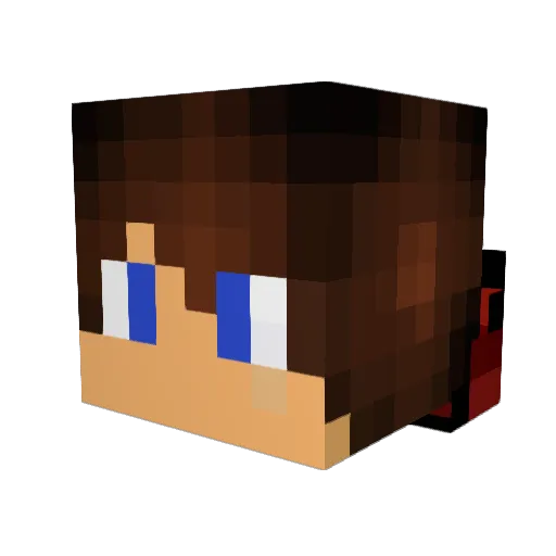 Antonio_08 Minecraft avatar head, 3D render