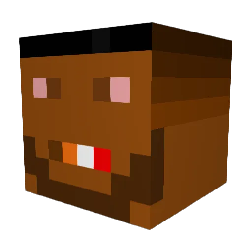 Antonio_Ruediger Minecraft avatar head, 3D render