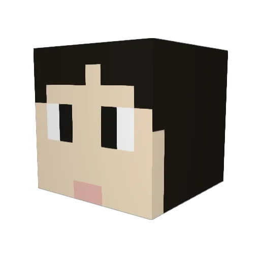 AntonisVarkaris Minecraft avatar head, 3D render