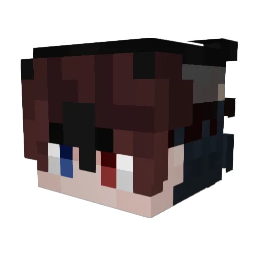 Antontav Minecraft avatar head, 3D render