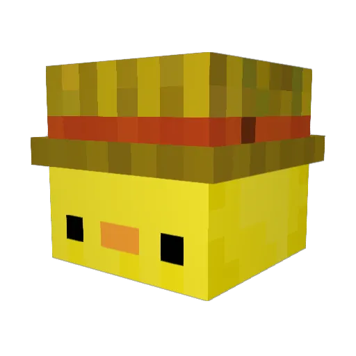 Antony24_ Minecraft avatar head, 3D render