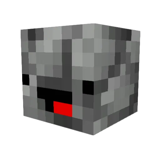 Antony Minecraft avatar head, 3D render